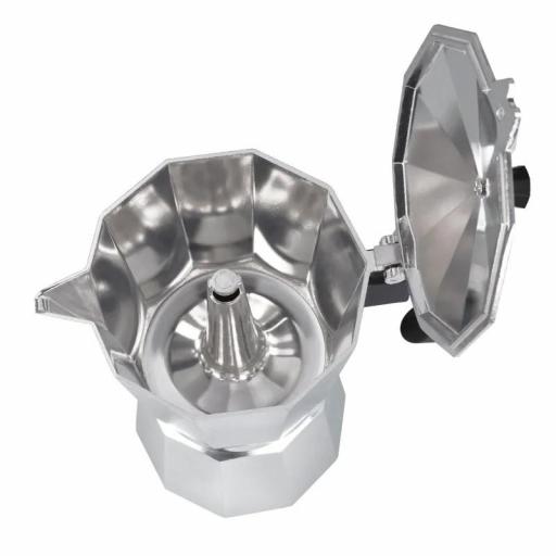  Cafetera Italiana jata de Aluminio, Capacidad 9 Tazas, Apta para Todo Tipo de Cocinas Salvo inducción [1]