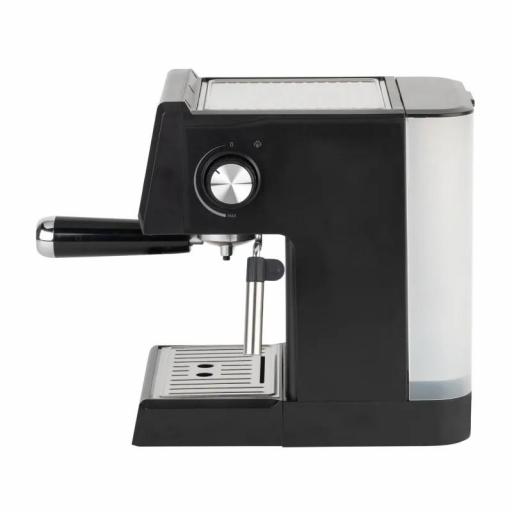 JATA - Cafetera express 20 bares 850 W | Brazo con doble salida y filtro para 1 o 2 cafés | Vaporizador para espumar leche y hacer cappuccinos | Calienta tazas | Depósito extraíble 1,8 L [2]