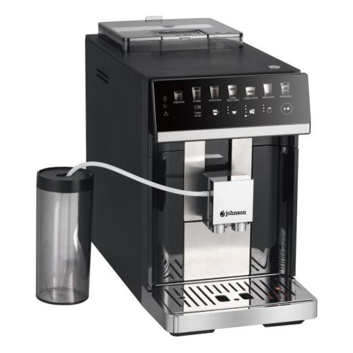 CAFETERA SUPERAUTOMATICA JOHNSON 1450W 15 BARES NEGRO/INOX Depósito de agua de 1,8 litros  Depósito de leche de 0,6 litros [1]