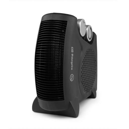 Calefactor ventilador Orbegozo 2000W diseño vertical u horizontal negro