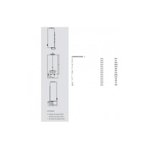 CALENTADOR ARISTON FAST RX 11 BUT EU BAJONOX 3632413 ATM [1]