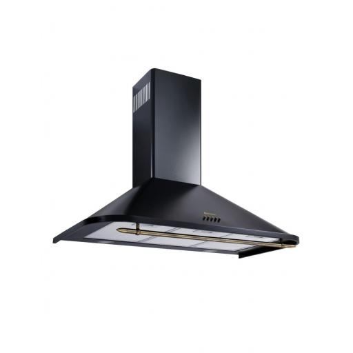  CAMPANA DECORATIVA JOHNSON 90CM 530M3/H  RUSTICA NEGRA [1]