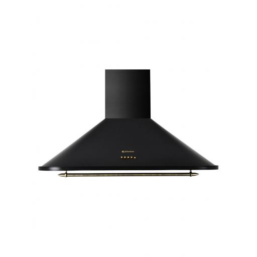 CAMPANA DECORATIVA JOHNSON 90CM 530M3/H  RUSTICA NEGRA