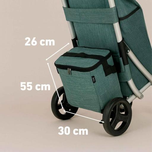 Carro de Compra Jata 40 litros Bolsa extraíble + Bolsa térmica 10 L Dimensiones abierto: 44 x 59 x 98 cm Max 45kg  [1]