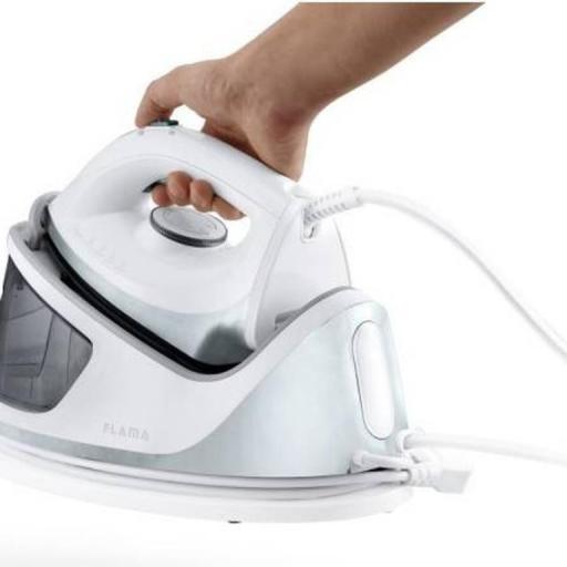 Centro de planchado Flama 5501- 2700 W, 120 gr/min, 6 bar, 1'1 L, Blanco [3]