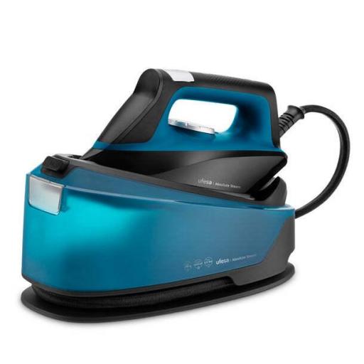 Centro Planchado Ufesa Absolute - Golpe de vapor 290 g/min, 6, 5 Bares, 1, 2 L, 2400 W, Negro, Azul