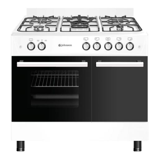 COCINA GAS BUTANO JOHNSON 90CM BLANCA COCI90PBB1 con portabombonas [0]