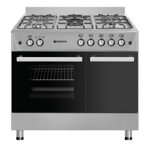 COCINA GAS BUTANO JOHNSON 90CM INOX COCI90PBX1 con portabombonas [0]