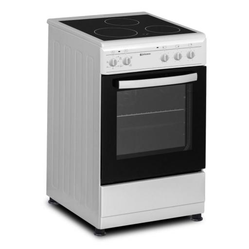 COCINA ELECTRICA JOHNSON DE 50CM VITRO 3 ZONAS  HORNO ELECTRICO BLANCA [2]
