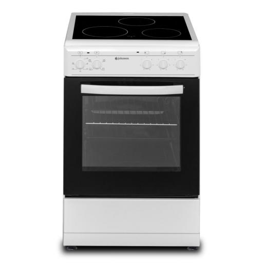 COCINA ELECTRICA JOHNSON DE 50CM VITRO 3 ZONAS  HORNO ELECTRICO BLANCA [0]