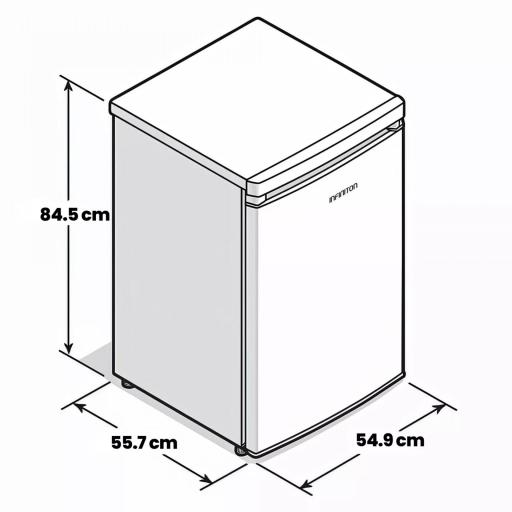 Congelador vertical Infiniton CV-88L8XEH 85l Defrost E inox 85 cmx55 [1]