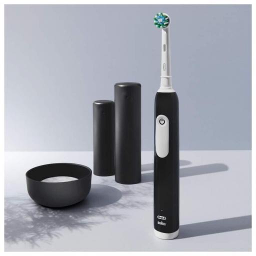 Cepillo Eléctrico Oral B Pro Series 1 - Incluye 1 recambio, temporizador 2 min, Negro y blanco [1]