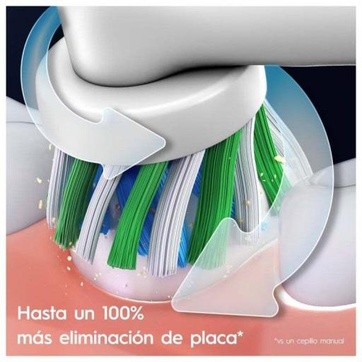 Cepillo Eléctrico Oral B Vitality Pro + Recambio - Temporizador, 3 Modos, 2 Cabezales, Azul [3]