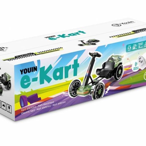 e-Kart Youin SC1005 - Edad 3-8 años, 5 km/h, plegable, música preinstalada, Bluetooth, 2 h autonomía [1]