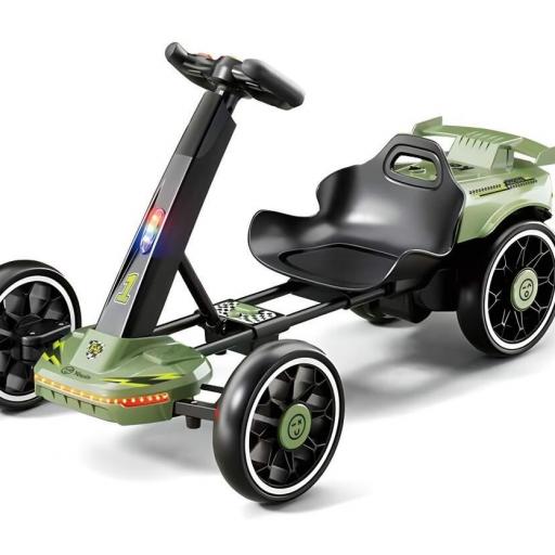 e-Kart Youin SC1005 - Edad 3-8 años, 5 km/h, plegable, música preinstalada, Bluetooth, 2 h autonomía
