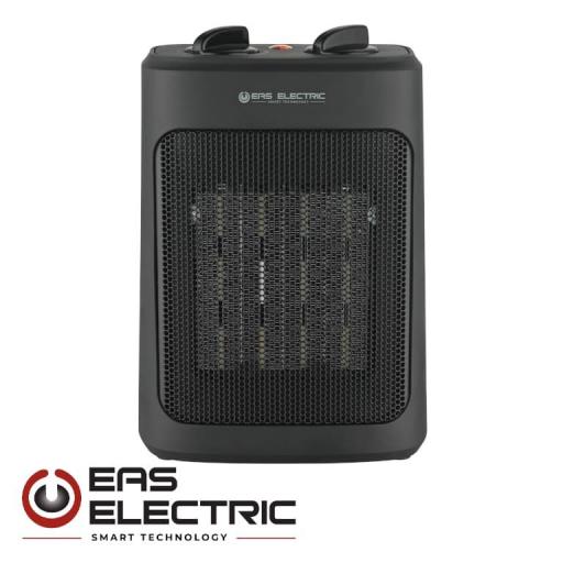 CALEFACTOR CERÁMICO eas electric NEGRO 2000W 