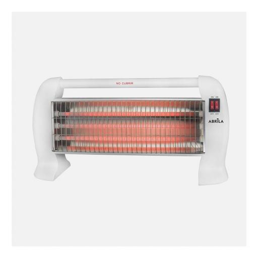 Estufa Elect.cuarzo Hunter 1200w Blanco 3pot.antivuelco Asa 25x48,5x12,5 Cm [0]