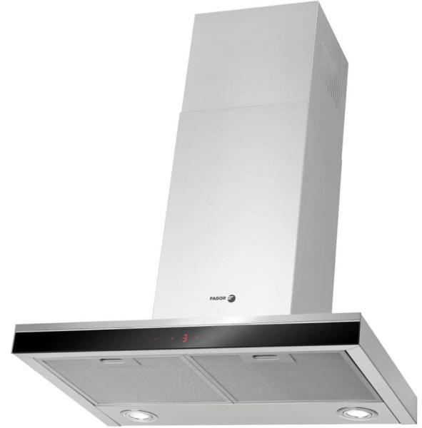 Campana decorativa - FAGOR , 4 velocidades, 683 m³/h, 600 mm, Acero inoxidable