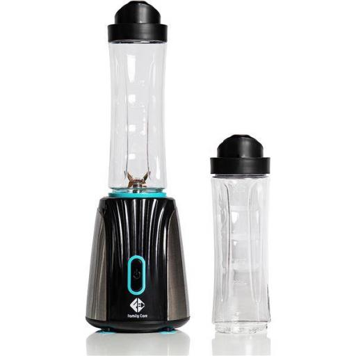 Batidora de Vaso Family Care – 350W – Batidora de Vaso Portátil – 4 Cuchillas Titanio, Cuerpo Acero Inoxidable  [0]