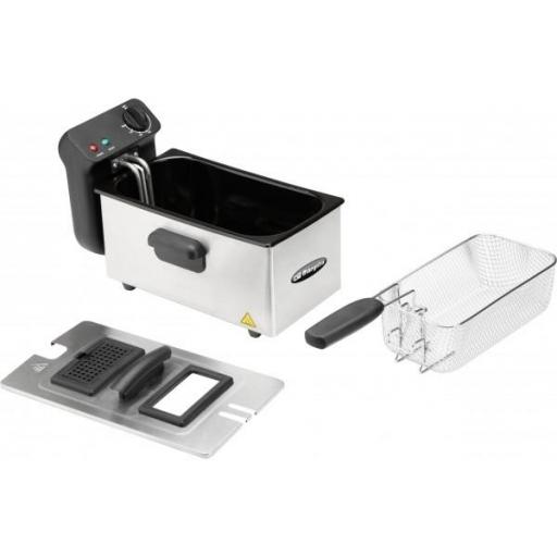 Freidora Orbegozo Inox 3 Litros 2000w Tapa Con Ventana Resistencia Inox Desmontable Cubeta Esmaltada [1]