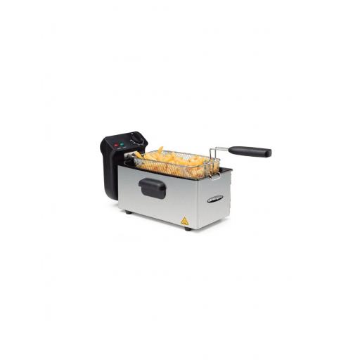 Freidora Orbegozo Inox 3 Litros 2000w Tapa Con Ventana Resistencia Inox Desmontable Cubeta Esmaltada [0]