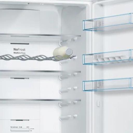 Frigorífico combi - Bosch , Total NoFrost, 203 cm, 368 l, Cajón VitaFresh, Perfect Fit, Acero antihuellas [2]
