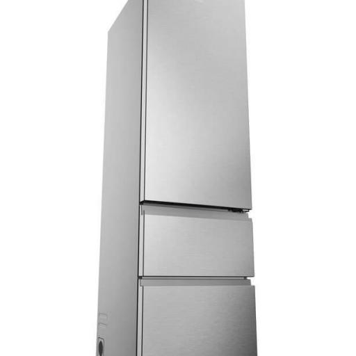 Frigorífico Combi Haier - 205 x 60 cm, Clase E, 414 litros, No Frost, Inox [1]