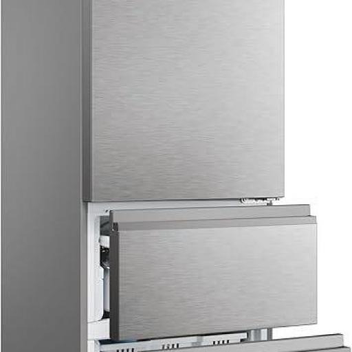 Frigorífico combi - HAIER , No Frost, No frost, Altura 1850 mm, Capacidad 360 l, Inox [1]