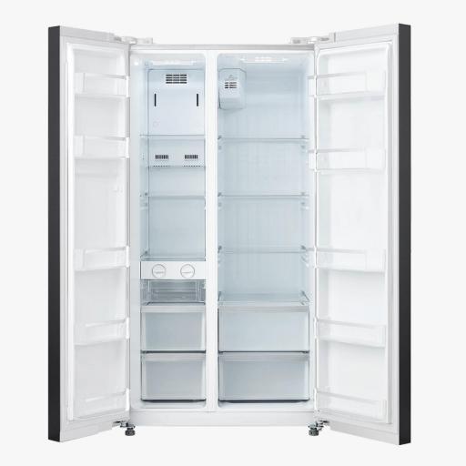 Frigorífico americano eas electric 179x90 cm 2 puertas  cristal Blanco [1]