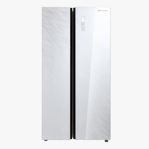 Frigorífico americano eas electric 179x90 cm 2 puertas  cristal Blanco