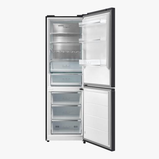 Frigorífico combi EAS EKECTRIC NO FROST 186x60 cm E Cristal Negro [1]