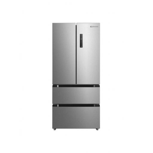 Frigorífico francés  JOHNSON 190x84 cm 2 puertas 2 cajones E Inox [0]