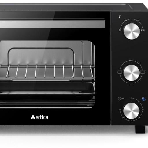 Horno de sobremesa Artica FLOWBAKE - 22L 1300W, 3 Modos, Temporizador, Puerta Doble Cristal [2]