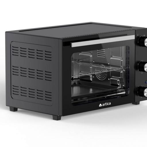 Horno de sobremesa Artica FLOWBAKE - 48L 1800W, Convección, Temporizador, Puerta Doble Cristal