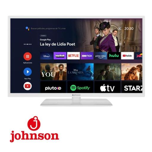 TV 32 JOHNSON BLANCA ANDROID BLUETHOOT GOOGLECAST HD READY DVBT2/S2 HDMI USB S