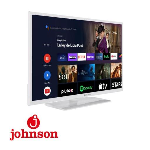 TV 32 JOHNSON BLANCA ANDROID BLUETHOOT GOOGLECAST HD READY DVBT2/S2 HDMI USB S [1]