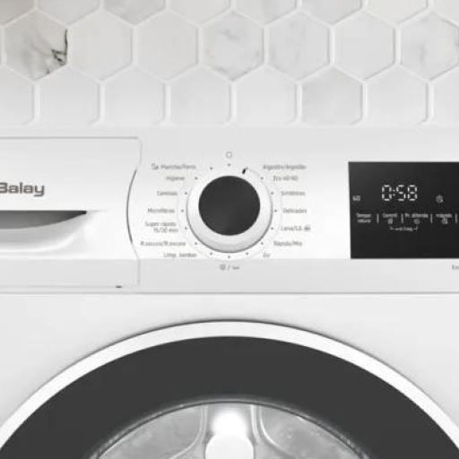 Lavadora Balay - 8 kg, 1200 rpm, Clase A, programable, 16 programas, Blanco [1]
