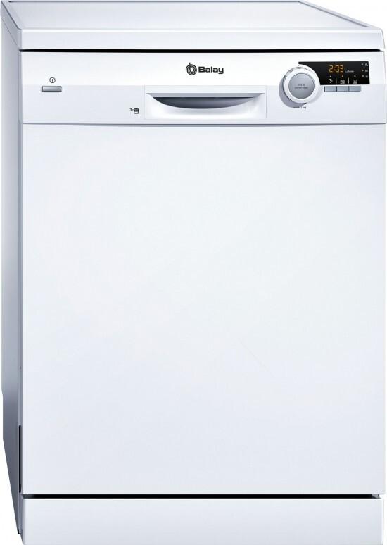 Lavavajillas Balay - Clase E, 60cm, 9.5L, 3ª Bandeja, 13 Servicios, 5 programas, blanco