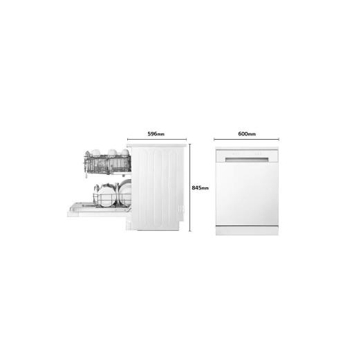 Lavavajillas LG - 13 Servicios, Clase E, 8 Programas + 5 Funciones, 46 dB, Blanco [1]