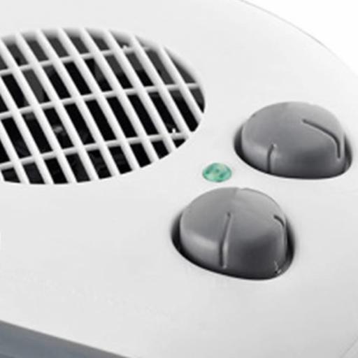Termoventilador Elec.Toril 2000w Blanco Horizontal 2potencias 3funciones Termost.reg. 12x26x26 Cm [2]