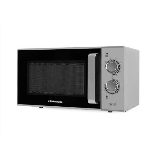 MICROONDAS CON GRILL ORBEGOZO  25 LITROS INOX Potencia microondas: 900 W. Potencia del grill: 1100 W [2]