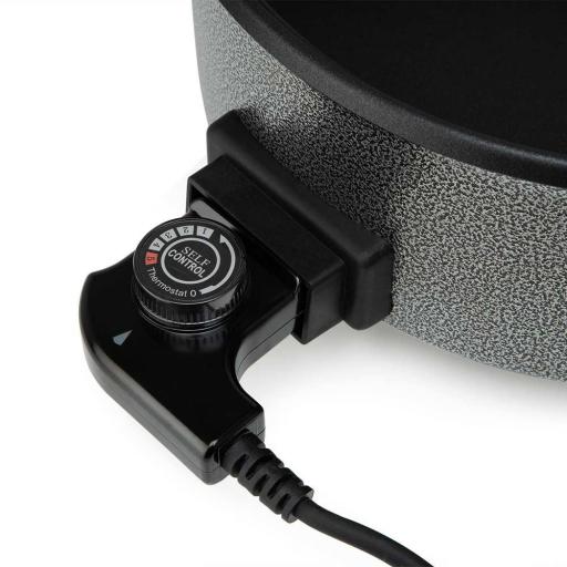 Olla eléctrica Orbegozo 30 cm, 1500W, capacidad 5 Litros, Tapa de cristal con asa y válvula de seguridad [1]