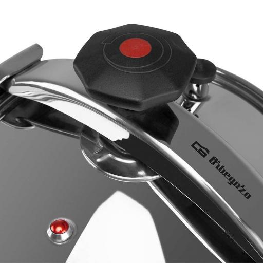  Olla classic  ORBEGOZO 12 Lts. Triple Seguridad. Regulacion de la presion interna, Todo tipo de fuegos [1]