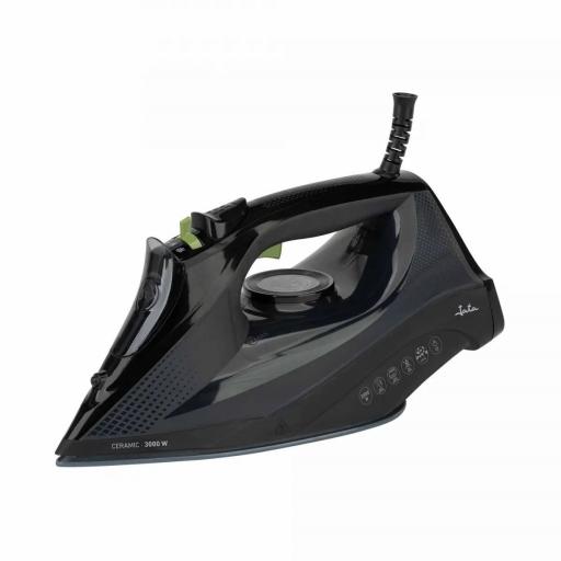 Plancha de vapor Jata 3000 W, Cerámica, 220 gr/min, Negro