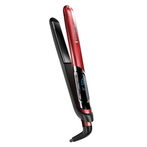 Plancha Pelo Remington  150-235 °C, revestimiento cerámica doble con proteínas de seda para un cabello suave y brillante Silk apagado automático, función de memoria, hasta 240 °C plancha  [2]