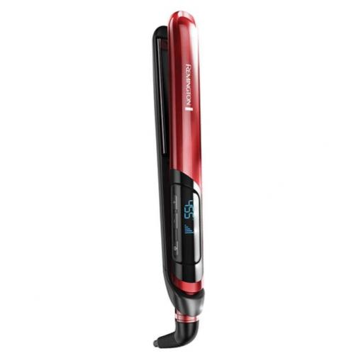 Plancha Pelo Remington  150-235 °C, revestimiento cerámica doble con proteínas de seda para un cabello suave y brillante Silk apagado automático, función de memoria, hasta 240 °C plancha  [3]