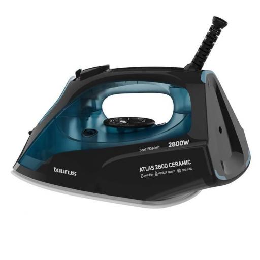 Plancha Taurus Atlas 2800 W - 170 g/min, 430 ml, Cerámico, Antiadherente, Negro, Azul [0]