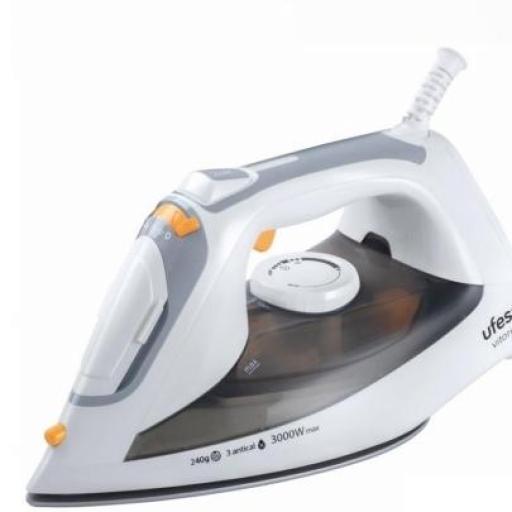 Plancha Ufesa Vitoria - 3000 W, Función Autolimpiza, Antical, Suela Cerámica