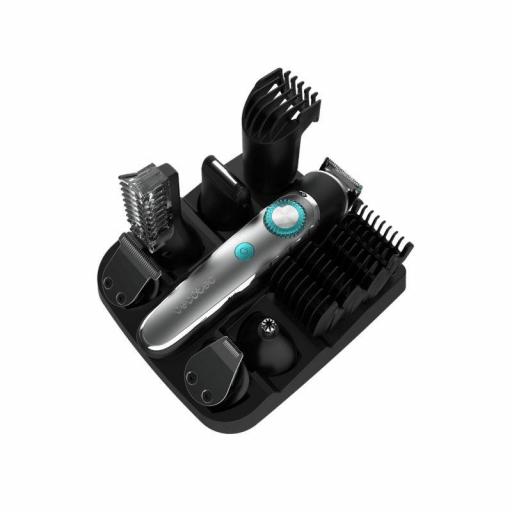 PrecisionCare Multigrooming Trimmer Multigrooming con 6 cabezales, con 5 peines en medidas de 3/6/9/12/15 mm, y 2 peines regulables de 1 a 10 mm y de 11 a 20 mm, un peine corporal y resistencia IPX7. [3]