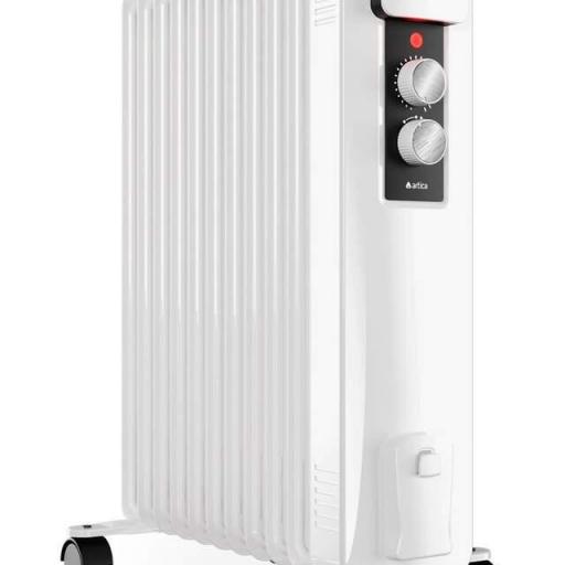 Radiador Aceite Artica - 2500 W, 3 Niveles, Luz indicadora, Antivuelco, Termostato [0]